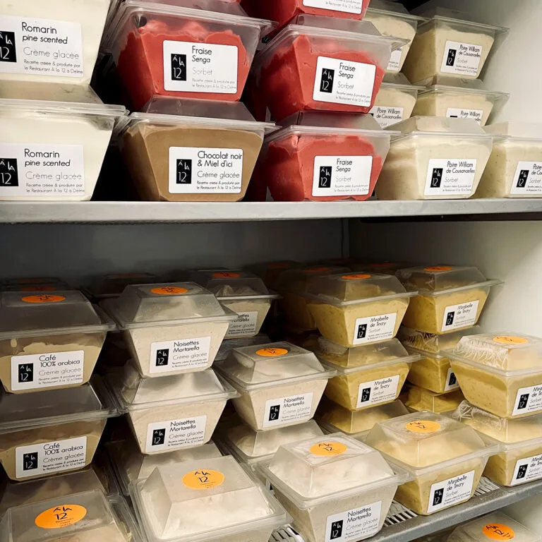 Crèmes glacées & sorbets — À la 12