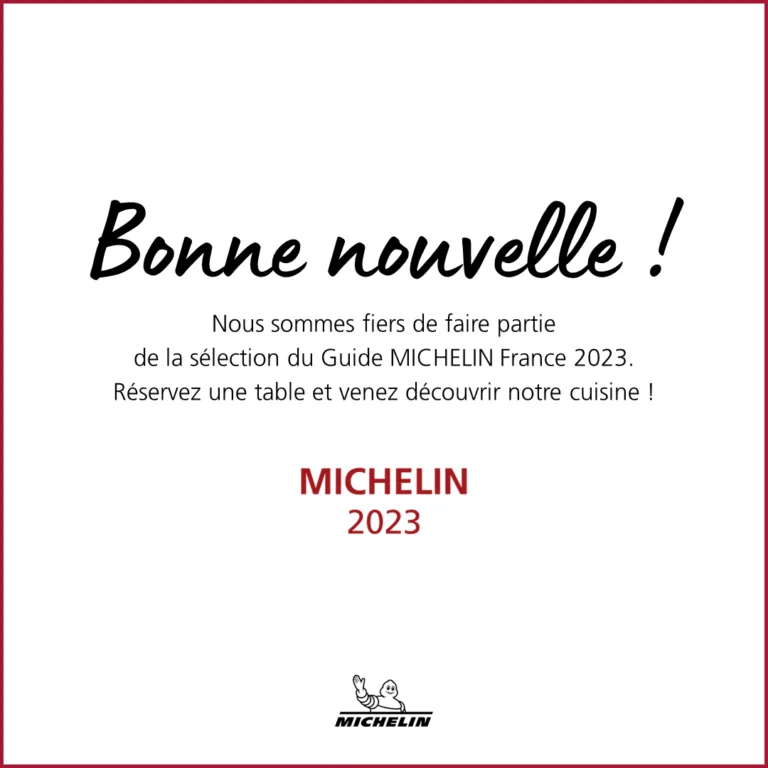 Guide Michelin – Sélection 2023 — À la 12