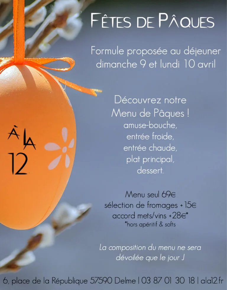 Week-end de Pâques — À la 12