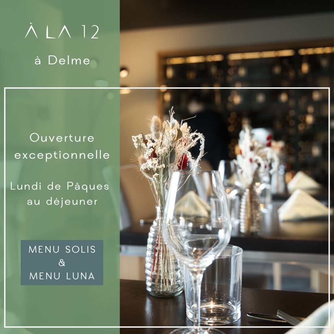 Dimanche de Pâques au restaurant – Menu gastronomique Pâques 2026 — À la 12, restaurant gastronomique Delme, Moselle