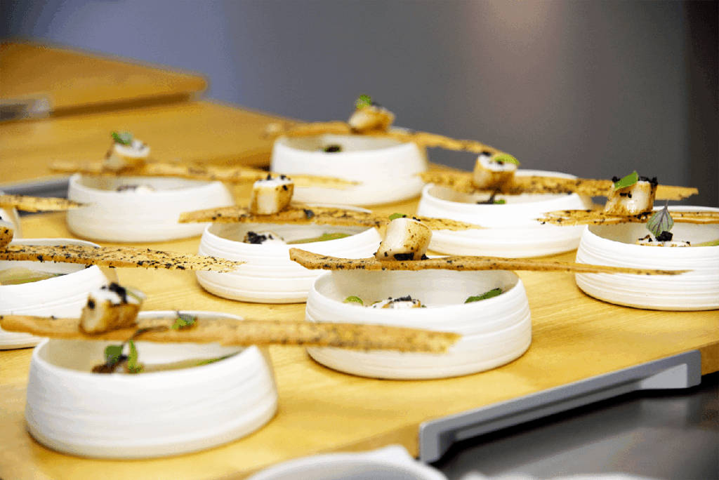 dessert d'un repas de mariage