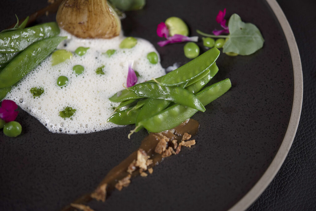 Assiette gastronomique autour du legume
